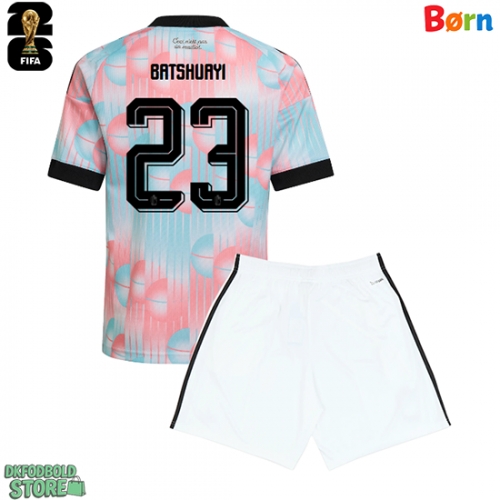 Belgien Michy Batshuayi #23 Replika Babytøj Udebanesæt Børn VM 2026 Kortærmet (+ Korte bukser)